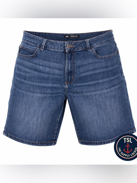 Lee Pants - Lee Modern Series Curvy Fit Denim Shorts Blue Women’s Size 16 (Estimate)